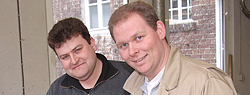 Tischler Jürgen Schmidt und Christian Noll